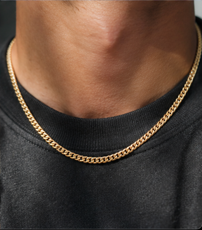 Men's Cuban Chain - Gold